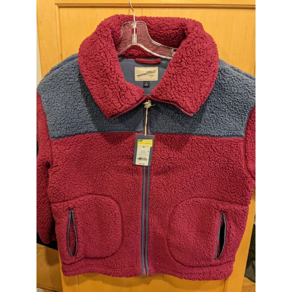 Women's Sherpa Anorak Jacket - Universal Thread Purple Colorblock‎ Medium